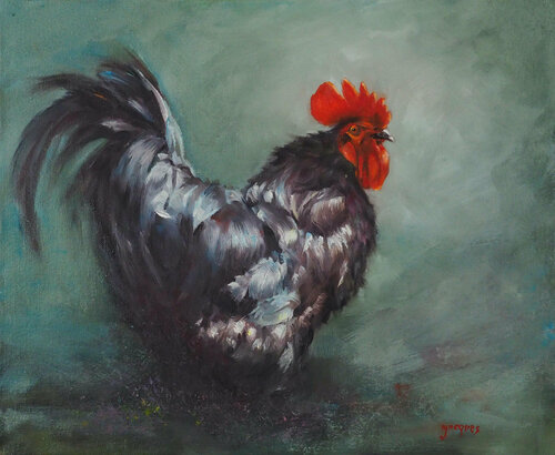 Le Coq de Sylvie Ajacques, Pintura a la venta en Singulart