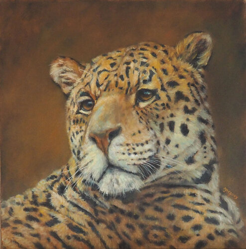 Portrait Jaguar di Sylvie Ajacques, Pittura in vendita su Singulart