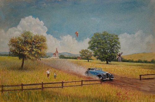Delage D6 di Felipe Barreiro, Pittura in vendita su Singulart