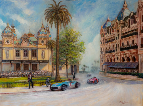 Monaco 1955 von Felipe Barreiro, Malerei kaufen auf Singulart