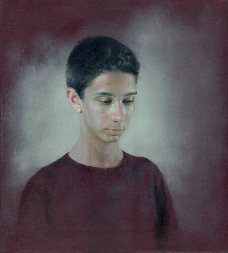 Teenage Boy van Oleg Radvan, Schilderij te koop op Singulart