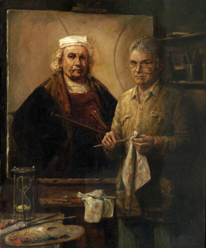 Self portrait di Oleg Radvan, Pittura in vendita su Singulart