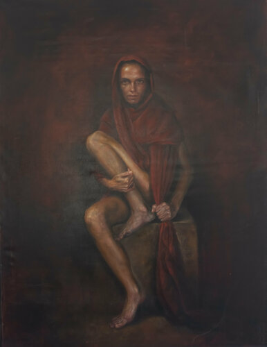 Dark portrait by Oleg Radvan, Painting for Sale on Singulart