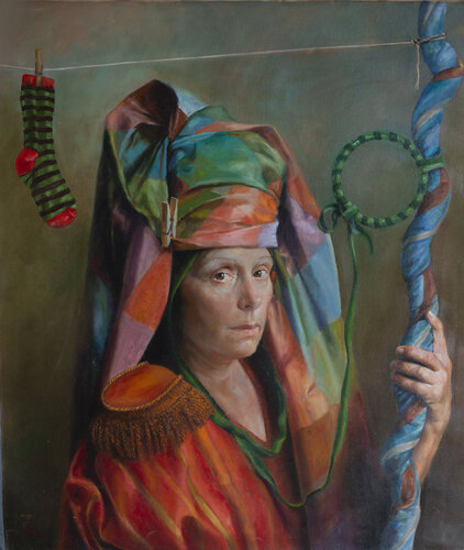 Housewife van Oleg Radvan, Schilderij te koop op Singulart