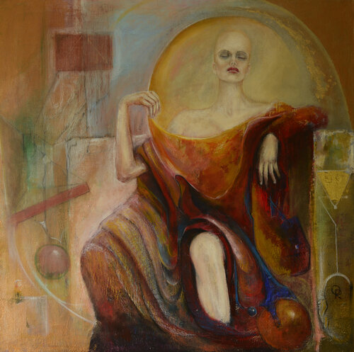 Glamour girl van Oleg Radvan, Schilderij te koop op Singulart