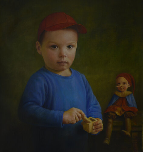 Pinocchio. by Oleg Radvan, 회화 for Sale on Singulart