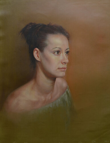 Portrait of Tanya di Oleg Radvan, Pittura in vendita su Singulart