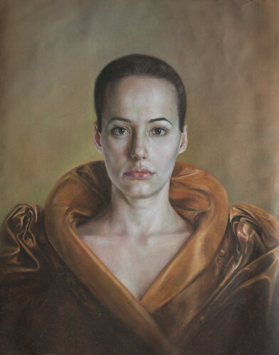 Woman in Gold di Oleg Radvan, Pittura in vendita su Singulart