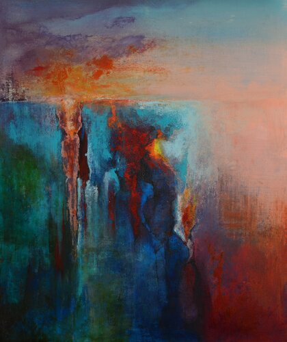 Landscape metamorphosis 7 van Oleg Radvan, Schilderij te koop op Singulart