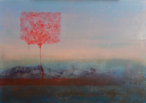 Pink River di Oleg Radvan, Pittura in vendita su Singulart