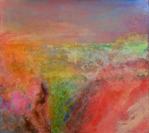 Pinky Lisbon van Oleg Radvan, Schilderij te koop op Singulart