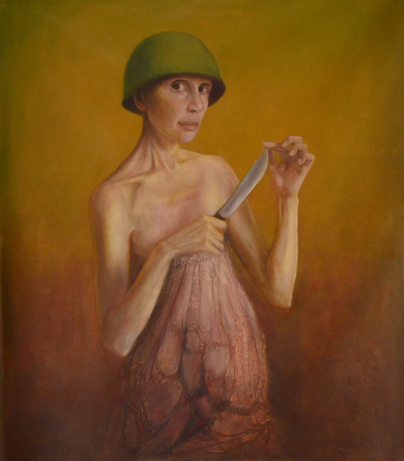 The girl with a knife. Oleg Radvan
