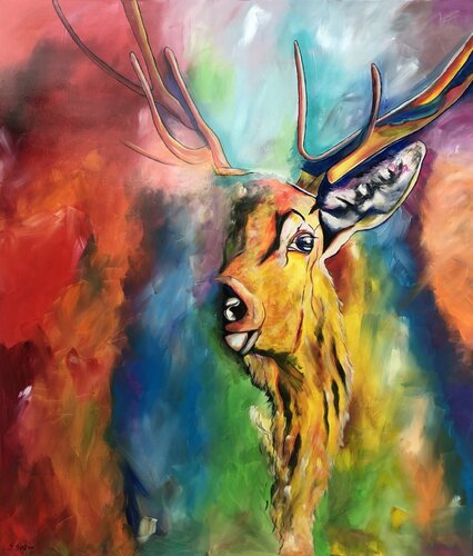 in the fog II von Sabrina Seck, Malerei kaufen auf Singulart