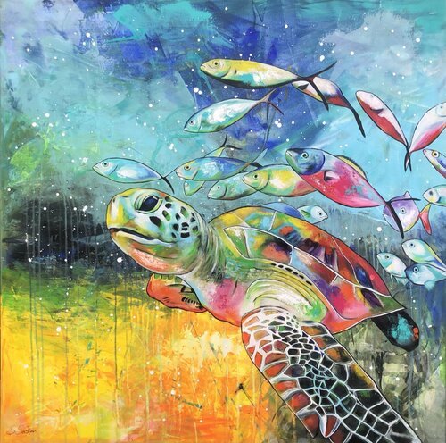 under water van Sabrina Seck, Schilderij te koop op Singulart