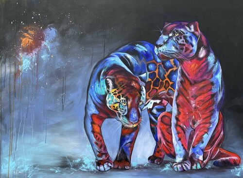 black sisters van Sabrina Seck, Schilderij te koop op Singulart