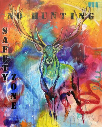 no hunting van Sabrina Seck, Schilderij te koop op Singulart