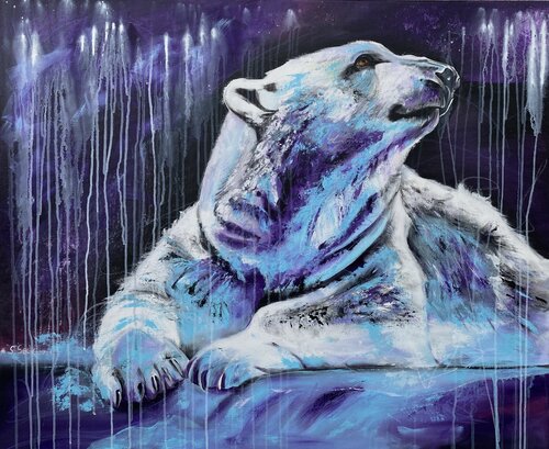 no ice - no icebear di Sabrina Seck, Pittura in vendita su Singulart