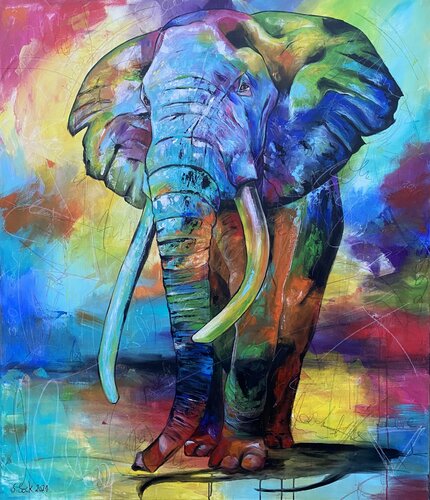 Hodari van Sabrina Seck, Schilderij te koop op Singulart