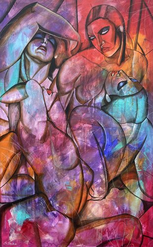 Die Vier di Sabrina Seck, Pittura in vendita su Singulart