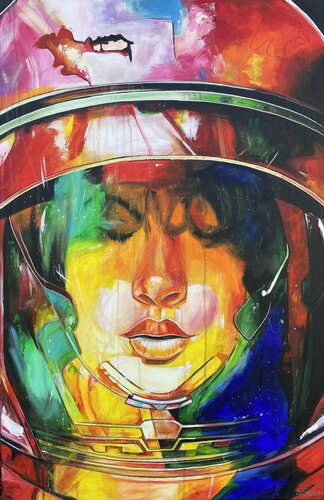 astronaut van Sabrina Seck, Schilderij te koop op Singulart