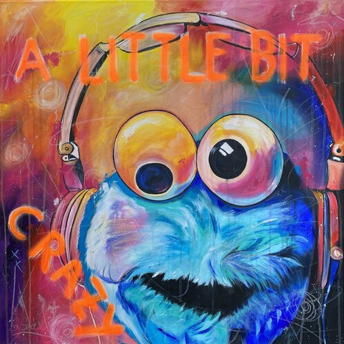 a little bit crazy di Sabrina Seck, Pittura in vendita su Singulart