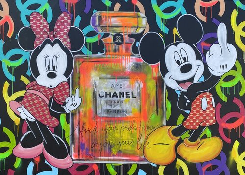 f..k your problems - enjoy your life van Sabrina Seck, Schilderij te koop op Singulart