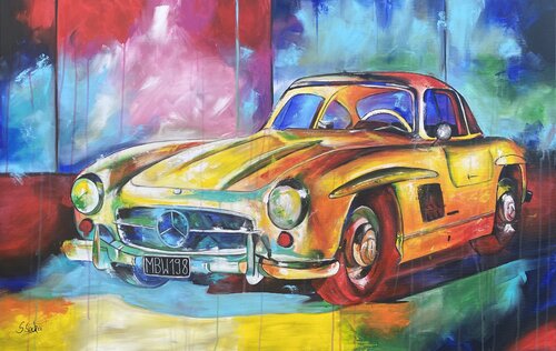 MB W198 van Sabrina Seck, Schilderij te koop op Singulart