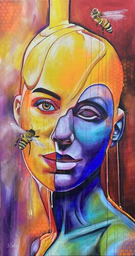 no life without bees van Sabrina Seck, Schilderij te koop op Singulart
