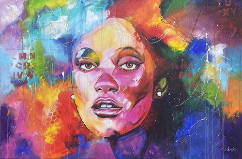 colored beauty von Sabrina Seck, Malerei kaufen auf Singulart