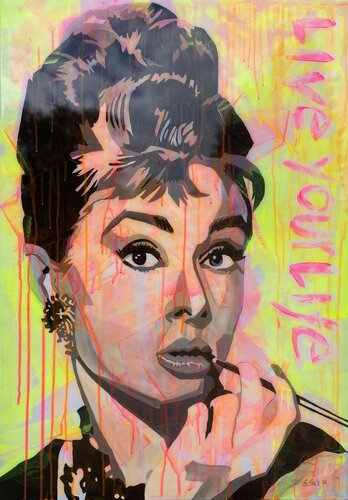 Audrey di Sabrina Seck, Pittura in vendita su Singulart