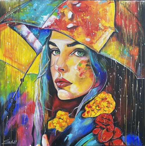 raining day de Sabrina Seck, Pintura a la venta en Singulart