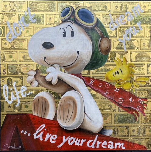 don't dream your life... van Sabrina Seck, Schilderij te koop op Singulart