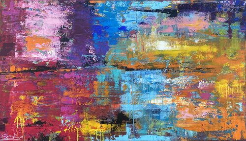 sunset van Sabrina Seck, Schilderij te koop op Singulart