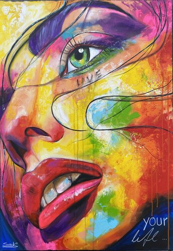 live your life di Sabrina Seck, Pittura in vendita su Singulart