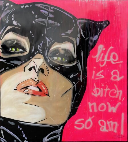 life is a bitch von Sabrina Seck, Malerei kaufen auf Singulart