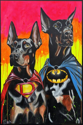 hero dogs de Sabrina Seck, Pintura a la venta en Singulart