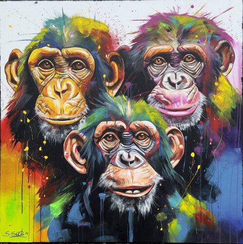 three monkeys Sabrina Seck