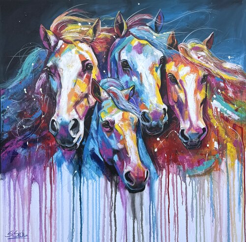 colorful power van Sabrina Seck, Schilderij te koop op Singulart