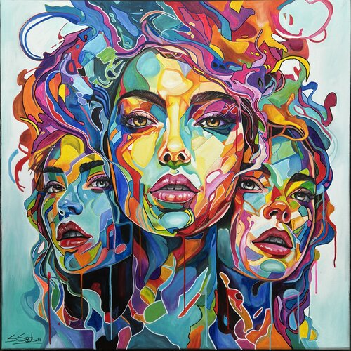 Hydra V di Sabrina Seck, Pittura in vendita su Singulart