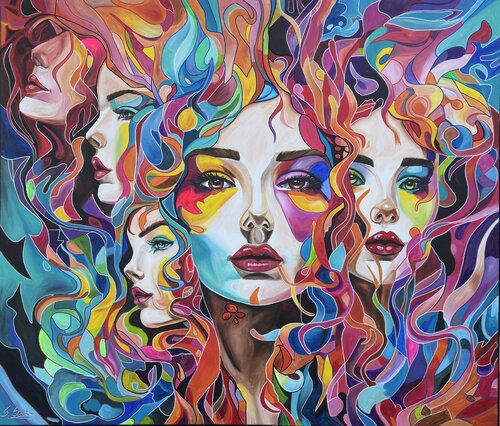 Hydra VI van Sabrina Seck, Schilderij te koop op Singulart