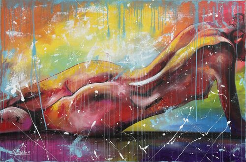 Akt 01 van Sabrina Seck, Schilderij te koop op Singulart