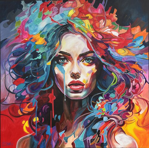 Hydra evolution van Sabrina Seck, Schilderij te koop op Singulart