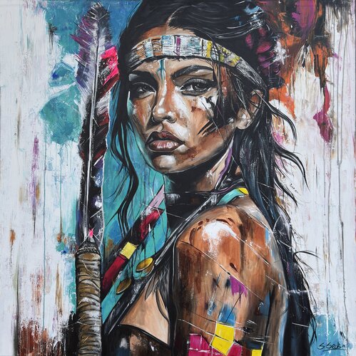 Nakoma van Sabrina Seck, Schilderij te koop op Singulart
