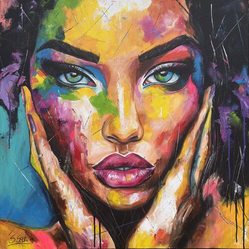 I think... par Sabrina Seck, Peinture en vente sur Singulart