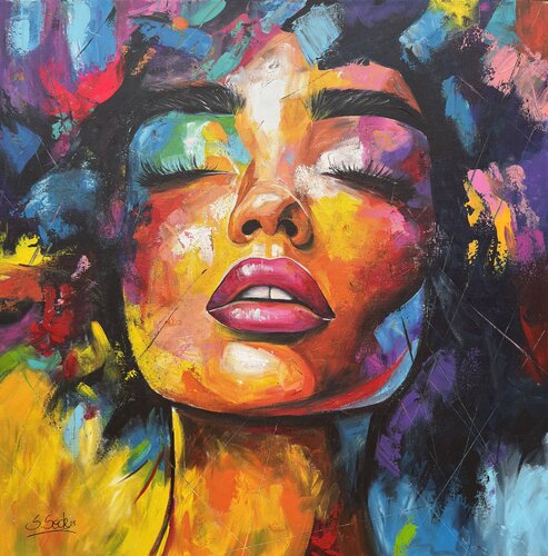 in my thougths par Sabrina Seck, Peinture en vente sur Singulart