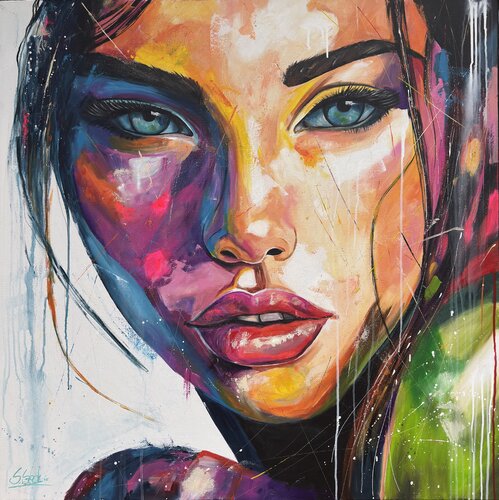 between the lines par Sabrina Seck, Peinture en vente sur Singulart