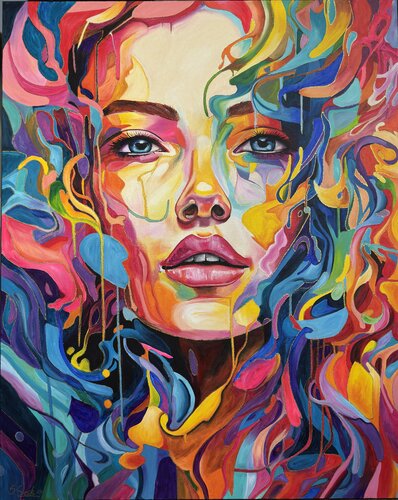 Hydra Evolution II par Sabrina Seck, Peinture en vente sur Singulart