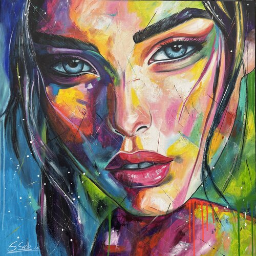 midnight par Sabrina Seck, Peinture en vente sur Singulart