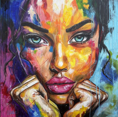 I feel... van Sabrina Seck, Schilderij te koop op Singulart
