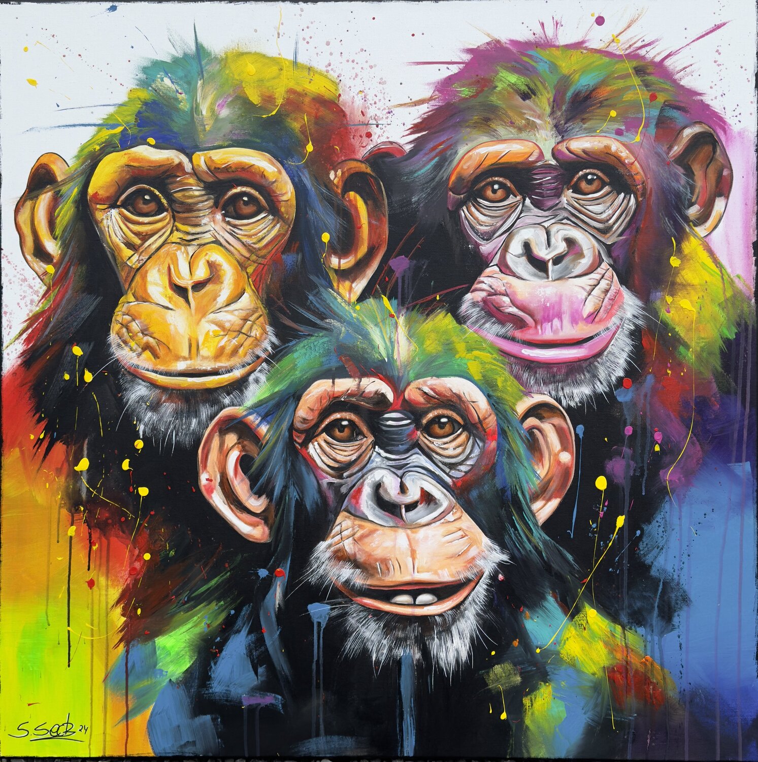 three monkeys Sabrina Seck